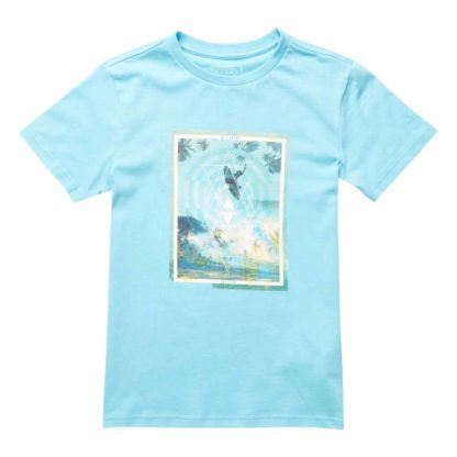 Billabong Capture Boys SS Tee Light Blue - Maglietta da Ragazzo